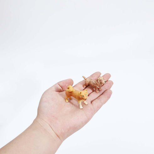 ONEST 20 Pieces Mini Dog Figurines Playset - Hand Painted Tiny Dogs, Realistic Detailed Plastic Puppy Figures for Kids