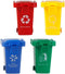 AITING Kids Push Toy Vehicles Garbage Truck's Trash Cans Toys Mini Curbside Vehicle