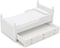 Dollhouse Miniature Bed with Drawer 1:12 Wooden Furniture European Bedroom Bedding Furniture