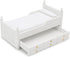 Dollhouse Miniature Bed with Drawer 1:12 Wooden Furniture European Bedroom Bedding Furniture