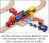 Orbrium Toys 100 Piece Triple Loop Wooden Train Set Track - Fits Thomas Brio