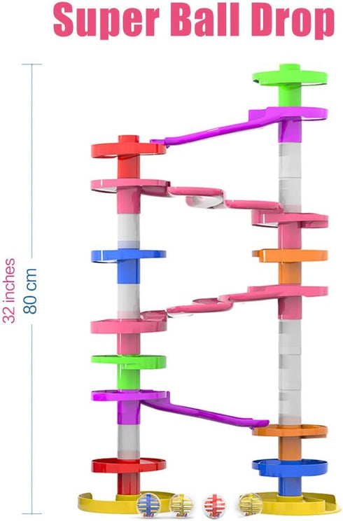 WEofferwantYOUwant Super Ball Drop with Large Balls and Ramp Tracks, Educational Fun Activity Toy for Kids 10 Months+
