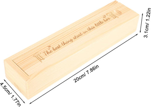 PRETYZOOM Wooden Pregnancy Test Keepsake Box Delicate Announcement Storage Case for Newborn Memories Charming