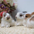 Mini Simulation Rabbits - Realistic Cute Plush Rabbits, Lifelike Plush Bunny Miniatures, White Rabbits Decor