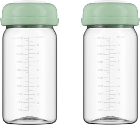 BDICOVE Breastmilk Storage Bottles Collection Bottles, 10oz Wide-Neck Breast Milk Container Compatible for