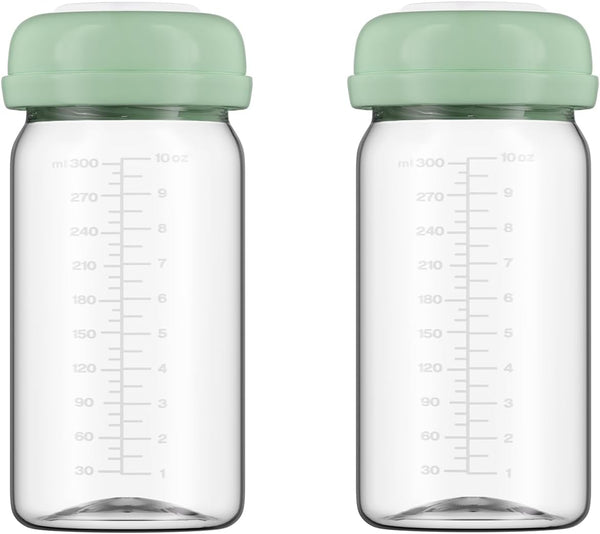 BDICOVE Breastmilk Storage Bottles Collection Bottles, 10oz Wide-Neck Breast Milk Container Compatible for