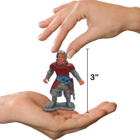 8 Liberty Imports PCS Medieval Knight Figures - Toy Soldiers Free-Standing Figurines with Realistic Details, Medieval