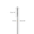 MECCANIXITY 304 Stainless Steel Push Rod Connector Double End Threaded Rod for DIY RC Car, Boat, Car, Airplane, Helicopter Model&DIY Material, M4x250mm, Pack of 2