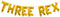 Three Rex Letter Balloon for Three Year Old Birthday, Dinosaur Party Decor, Dino Theme Decorations Supplies (16inch,