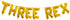 Three Rex Letter Balloon for Three Year Old Birthday, Dinosaur Party Decor, Dino Theme Decorations Supplies (16inch,