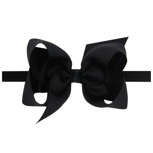 Baby Girls Infant Headbands with Kids Hair Bows (16) - Black, L-3.5" W-2.7 Inch