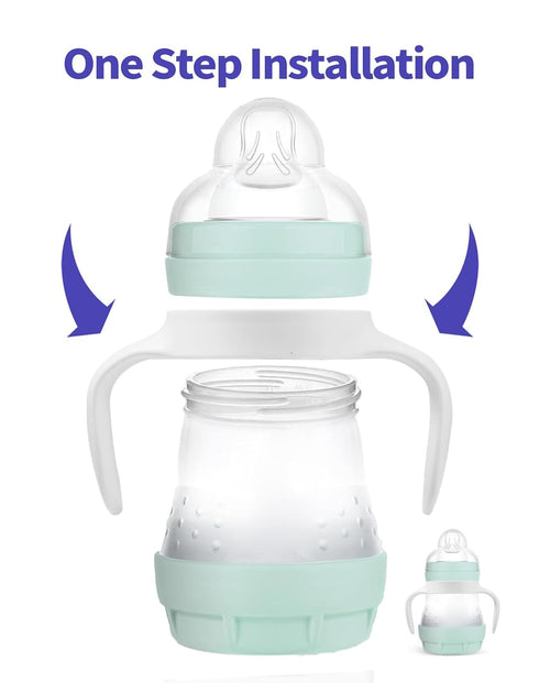 4 Count Baby Bottle Handles for Mam Bottle, Bottle Holder for Baby