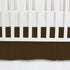 Linens Limited 100% 800 Count (24" 38") 10" Box Pleated Mini Crib Bed Skirt Premium Cotton Thread Nursery Crib Toddler