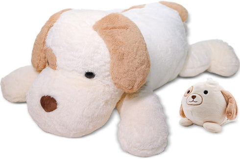 6 lbs Weighted Stuffed Animals - 27 inch Dog Weighted Plush for Adults and Kids
