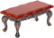 1:12 Miniature Doll Furniture, Simulated Coffee Table with Relief Mini Model Toy for Dollhouse Decor