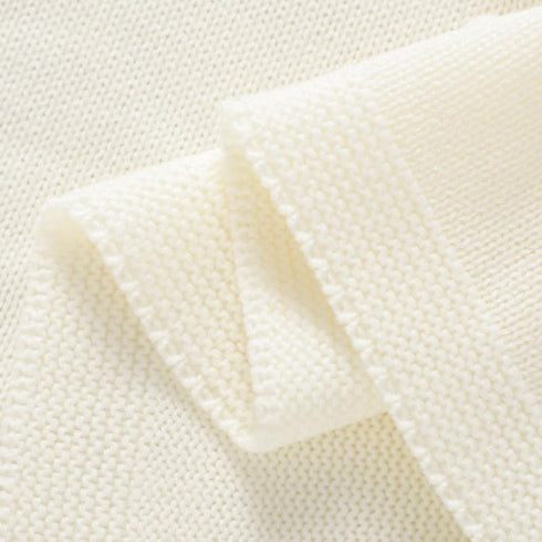 Baby Swaddle Blanket for Boys Girls, Knitted Soft Cozy Newborn Infant Receiving Blankets for Crib Stroller, 30x40 Inches