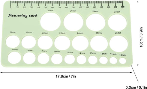 Nurnesy 1.5m Nipple Ruler, Flexible Silicone Breast Flange Measurement Tool for Breast Pump Flange Sizing, Postpartum