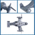 1:400 Pullback Diecast Metal Military Transport Helicopter Plane - Scale Alloy Model Twin-Engine Rotor Aircraft Toy