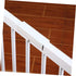 6pcs Safety Door Reinforcement Slot Fence Repair Groove for Stairs Dog Gate, PVC White