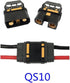 SoloGood 170A High Current Antispark QS10-S Male Female Connectors with 4Pin Signal for Drone RV E-Bike Battery