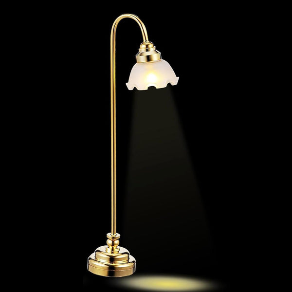 Mini Dollhouse Lamp 1/12 Scale Light Miniature Small Table Lamp Dollhouse Accessories