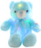 LED Teddy Bears Stuffed Animals, 18 Inch Cute Glow Bear Plush Toys, Colorful Light Up Doll Gifts for Kids, Baby, Blue