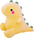 Cute Dinosaur Plush Toy, 23in Fat Stuffed Animal Doll, Soft Dino Plushies for Kids Girls Boys Birthday Gifts (Yellow)