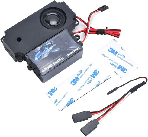 RC Car 2nd Generation Motor Sound Simulator Set, Remote Control Car Sound Engine Simulation Module with Speakers