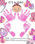 ReignDrop Ink Pad for Baby Footprint & Handprint - Impressive Keepsake Stamp for Kids, Smudge Proof, Acid Free (Pink)