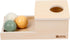 Adena Montessori Object Permanence Box with Tray, Three Wooden Balls Montessori Toys for 6-12 Months Baby