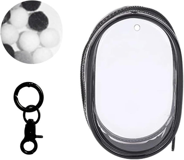 Clear Doll Display Case Keychain for Mystery Box Mini Figures, PVC Doll