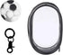 Clear Doll Display Case Keychain for Mystery Box Mini Figures, PVC Doll