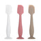 3 Pack Baby Diaper Cream Spatula Applicator, Soft Silicone Brush with Suction Cup Base (White, Red, Gray)