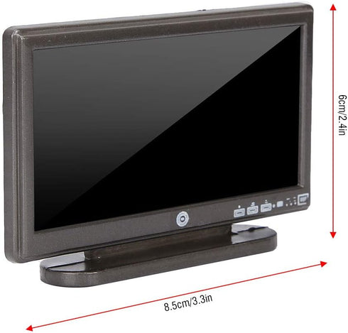 Dollhouse Miniature TV,1:12 Miniature TV Television with Remote Control for Doll House Accessories and Furniture Dollhouse Decoration Accessories