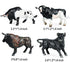 Hiawbon 12 Pcs Miniature Cattle Figurines Set - Mini Cow Models Plastic Cattle Models