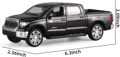 Toy Pickup Trucks for Boys 1/32 Tundra Diecast Cars Model, Zinc Alloy with Sound and Light, Birthday Gifts