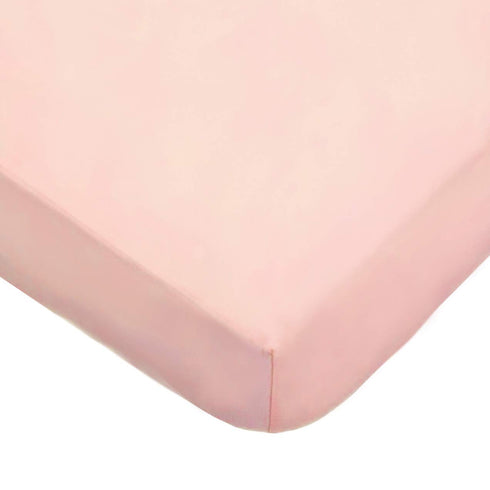 American Baby Company 100% Natural Cotton Fitted Pack and Play Sheet - 39" x 27", Blush for Boys & Girls