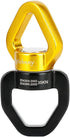 Swing Swivel, 35KN Safety Rotational Device, Swing Spinner for Web Tree Swing, Aerial Dance, Black-Gold