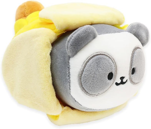 Anirollz Pandaroll Plush in Banana Outfitz – Kawaii Stuffed Animal with Removable Costume for Girls & Kids