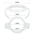 2 Pack Compatible Baby Bottle Handles for Philips Avent Natural Baby Bottles, Baby Bottle Holder, White