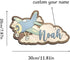 Personalized Airplane Name Sign, Custom Wooden Baby Name Wall Decor, Nursery Wall Art for Boys, Kids Room Airplane