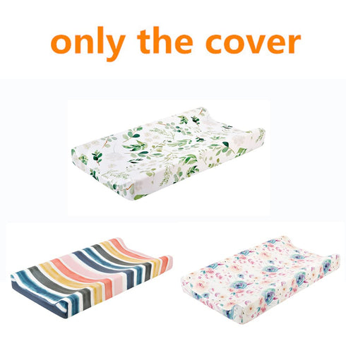 HUOOQT Diaper Changing Pad Cover, Cradle Mattress Sheets for Boys Girls Changing Soft Boho Table Sheets - Machine