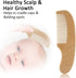 DOYOUWE Set Personalized Baby Hair Brush for Newborns - Custom Engrave Infant Name Wooden Comb with Soft Goat Bristle |