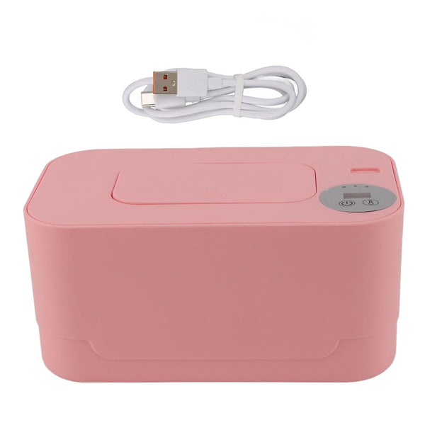 Fuchooky Baby Shower Gifts White, Wipes Warmer with Night Light Temperature Adjustable Refillable