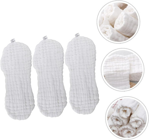 Set 3 of Soft Muslin Cotton Newborn Diaper Mats - Reusable and Comfortable