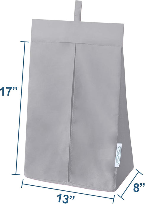 SPRINGSPIRIT Diaper Stacker Caddy Organizer, Easy Access & Dustproof Portable Holder for Adults or Nursery (Grey)