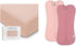 Comfy Cubs Muslin Fitted Sheets and Zip Up Swaddle Blankets Bundled