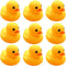 CICITOYWO Yellow Rubber Ducks, 10pcs Preschool Bath Toys Bathtub Floating Squeaky Duckies Gift