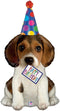XL 41" Happy Birthday Puppy Shaped Mylar Foil Balloon