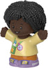 Replacement Part for Fisher-Price Little People Playset - HBW73 ~ African-American Girl Hiker Figure with Water Bottle Print ~ Works Great with Any Little People Playset